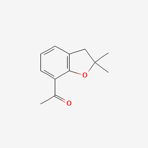 molecular formula C12H14O2 B6359262 7-Acetyl-2,2-dimethyl-2,3-dihydrobenzofuran, 98% CAS No. 21620-94-0