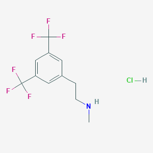 molecular formula C11H12ClF6N B6359291 N-Methyl-3,5-bis(trifluoromethyl)phenethylamine hydrochloride CAS No. 1357625-66-1
