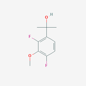 molecular formula C10H12F2O2 B6359306 2-(2,4-Difluoro-3-methoxyphenyl)propan-2-ol CAS No. 1783735-77-2