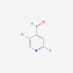 molecular formula C6H3BrFNO B6359309 5-Bromo-2-fluoropyridine-4-carbaldehyde CAS No. 1227588-77-3