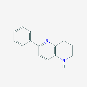 molecular formula C14H14N2 B6359325 6-Phenyl-1,2,3,4-tetrahydro-1,5-naphthyridine CAS No. 791856-65-0