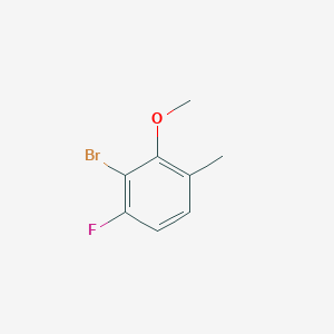 molecular formula C8H8BrFO B6359353 2-Bromo-1-fluoro-3-methoxy-4-methylbenzene CAS No. 1780793-97-6