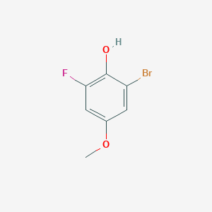 molecular formula C7H6BrFO2 B6359355 3-Bromo-5-fluoro-4-hydroxyanisole CAS No. 1782834-62-1
