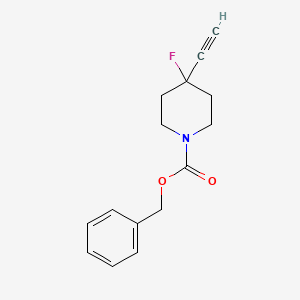 molecular formula C15H16FNO2 B6359363 Benzyl 4-ethynyl-4-fluoropiperidine-1-carboxylate CAS No. 495415-74-2