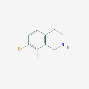 molecular formula C10H12BrN B6359373 7-Bromo-8-methyl-1,2,3,4-tetrahydroisoquinoline CAS No. 1784607-39-1