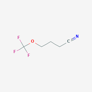 molecular formula C5H6F3NO B6359375 4-(Trifluoromethoxy)butyronitrile, 97% CAS No. 1301738-94-2