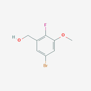 molecular formula C8H8BrFO2 B6359412 5-Bromo-2-fluoro-3-methoxybenzyl alcohol CAS No. 1780693-30-2
