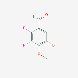 molecular formula C8H5BrF2O2 B6359468 5-Bromo-2,3-difluoro-4-methoxybenzaldehyde CAS No. 1781542-38-8