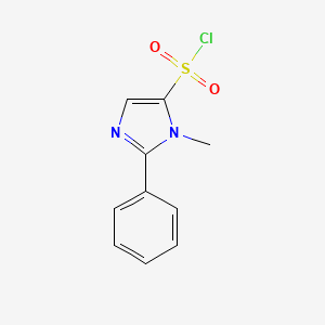 molecular formula C10H9ClN2O2S B6359470 1-Methyl-2-phenyl-1H-imidazole-5-sulfonyl chloride, 95% CAS No. 1784954-89-7