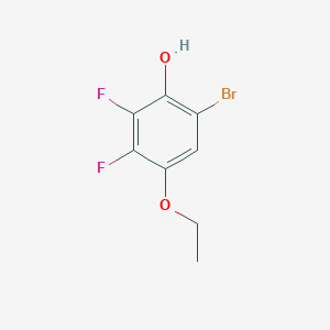 molecular formula C8H7BrF2O2 B6359472 6-Bromo-4-ethoxy-2,3-difluorophenol CAS No. 1783559-46-5