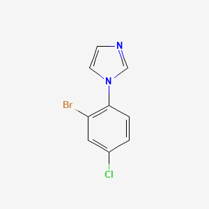 molecular formula C9H6BrClN2 B6359485 1-(2-Bromo-4-chlorophenyl)-1H-imidazole CAS No. 1785222-27-6