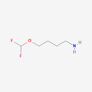 molecular formula C5H11F2NO B6359523 4-(Difluoromethoxy)butan-1-amine CAS No. 1784673-37-5