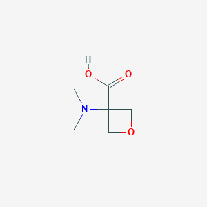 molecular formula C6H11NO3 B6359526 3-(Dimethylamino)oxetane-3-carboxylic acid CAS No. 1785079-66-4
