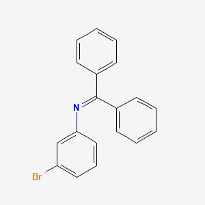 molecular formula C19H14BrN B6359529 Benzenamine, 3-bromo-N-(diphenylmethylene)- CAS No. 1020180-02-2