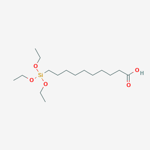 molecular formula C16H34O5Si B6359542 10-Triethoxysilyldecanoic acid, 95% CAS No. 1643983-72-5