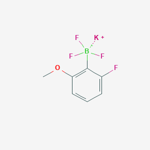 molecular formula C7H6BF4KO B6359576 Potassium trifluoro(2-fluoro-6-methoxyphenyl)borate CAS No. 916178-96-6
