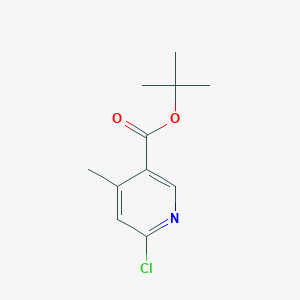 molecular formula C11H14ClNO2 B6359583 tert-Butyl 6-chloro-4-methylnicotinate CAS No. 1649469-46-4