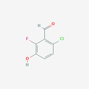 molecular formula C7H4ClFO2 B6359607 6-氯-2-氟-3-羟基苯甲醛 CAS No. 1704729-56-5