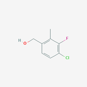 molecular formula C8H8ClFO B6359611 4-Chloro-3-fluoro-2-methylbenzyl alcohol CAS No. 1781592-96-8