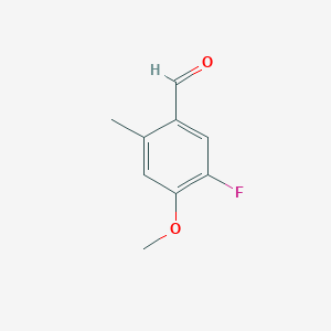 molecular formula C9H9FO2 B6359618 5-Fluoro-4-methoxy-2-methylbenzaldehyde CAS No. 1781014-55-8