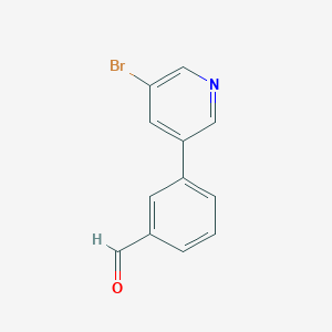 molecular formula C12H8BrNO B6359632 3-(5-Bromo-pyridin-3-yl)benzaldehyde CAS No. 1171896-21-1
