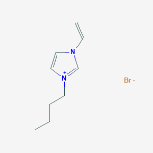 molecular formula C9H15BrN2 B6359636 1-Butyl-3-vinylimidazolium bromide, 98% CAS No. 34311-90-5