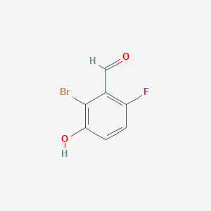 molecular formula C7H4BrFO2 B6359646 2-Bromo-6-fluoro-3-hydroxybenzaldehyde CAS No. 1780708-84-0