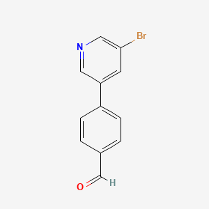 molecular formula C12H8BrNO B6359659 4-(5-溴吡啶-3-基)苯甲醛 CAS No. 1171896-26-6