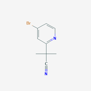 molecular formula C9H9BrN2 B6359666 2-(4-Bromo-2-pyridyl)-2-methyl-propanenitrile CAS No. 1379342-42-3