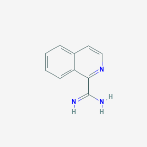 molecular formula C10H9N3 B6359711 Isoquinoline-1-carboxamidine CAS No. 698345-62-9