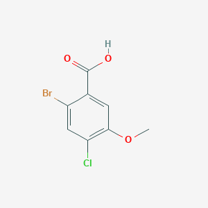 molecular formula C8H6BrClO3 B6359718 2-Bromo-4-chloro-5-methoxy-benzoic acid CAS No. 1435479-68-7