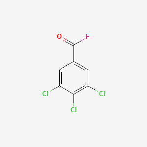 molecular formula C7H2Cl3FO B6359753 3,4,5-Trichlorobenzoyl fluoride CAS No. 1357627-23-6