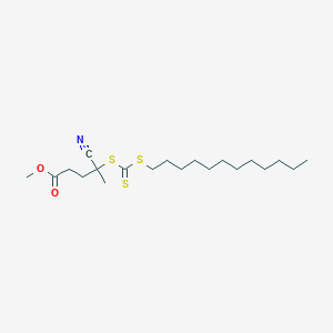 molecular formula C20H35NO2S3 B6359777 Methyl 4-cyano-4-(dodecylthiocarbonothioylthio)pentanoate, 97% CAS No. 870532-87-9