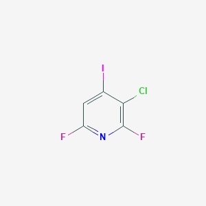 molecular formula C5HClF2IN B6359788 3-氯-2,6-二氟-4-碘吡啶 CAS No. 685517-73-1