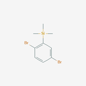 molecular formula C9H12Br2Si B6359798 1,4-Dibromo-2-(trimethylsilyl)benzene CAS No. 1032231-19-8