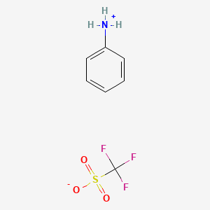 molecular formula C7H8F3NO3S B6359851 Anilinium trifluoromethanesulfonate;  98% CAS No. 591-40-2