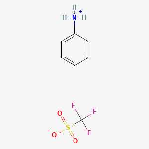 molecular formula C7H8F3NO3S B6359851 Anilinium triflate CAS No. 591-40-2