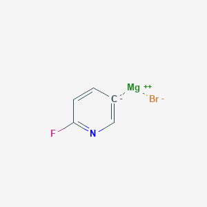 molecular formula C5H3BrFMgN B6359859 2-Fluoropyridin-5-ylmagnesium bromide, 0.25 M in THF CAS No. 1222075-00-4