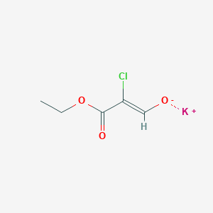 molecular formula C5H6ClKO3 B6359888 Potassium (Z)-2-chloro-2-ethoxycarbonyl-ethenolate, 95% CAS No. 1597770-99-4