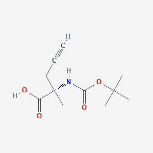 molecular formula C11H17NO4 B6359924 Boc-alpha-methyl-D-Propargylglycine CAS No. 125376-33-2