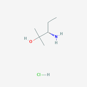 molecular formula C6H16ClNO B6359927 (S)-3-Amino-2-methylpentan-2-ol hydrochloride CAS No. 1350713-57-3