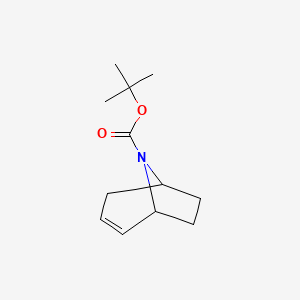 molecular formula C12H19NO2 B6359940 叔丁基8-氮杂双环[3.2.1]辛-2-烯-8-甲酸酯 CAS No. 1824198-33-5