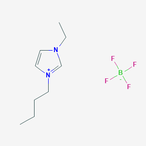molecular formula C9H17BF4N2 B6359946 1-Butyl-3-ethylimidazolium tetrafluoroborate;  98% CAS No. 581101-91-9