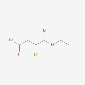 molecular formula C6H9Br2FO2 B6359975 Ethyl 2,4-dibromo-4-fluorobutyrate, 99% CAS No. 187537-18-4