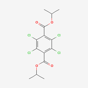 molecular formula C14H14Cl4O4 B6359991 2,3,5,6-Tetrachloroterephthalic acid diisopropyl ester CAS No. 10497-34-4
