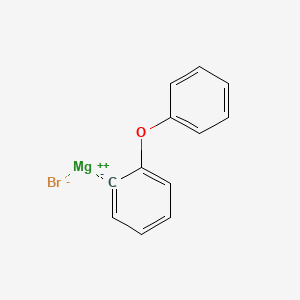 molecular formula C12H9BrMgO B6360015 2-Phenoxyphenylmagnesium bromide, 0.5 M in THF CAS No. 312730-49-7