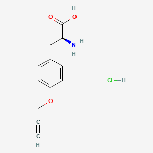 molecular formula C12H14ClNO3 B6360023 O-Propargyl-L-tyrosine hydrochloride (H-L-Tyr(Propargyl)-OH.HCl) CAS No. 1919043-11-0