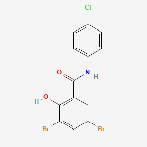 3,5-Dibromo-N-(4-chloro-phenyl)-2-hydroxy-benzamide