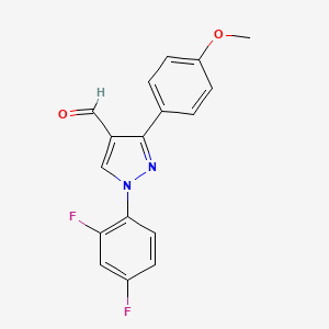 1-(2,4-Difluorophenyl)-3-(4-methoxyphenyl)-1H-pyrazole-4-carbaldehyde