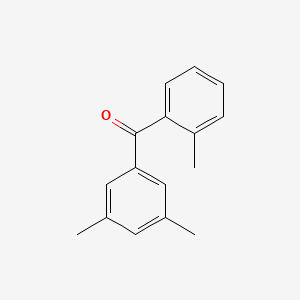 molecular formula C16H16O B6360051 (3,5-Dimethyl-phenyl)-o-tolyl-methanone, 97% CAS No. 200934-12-9